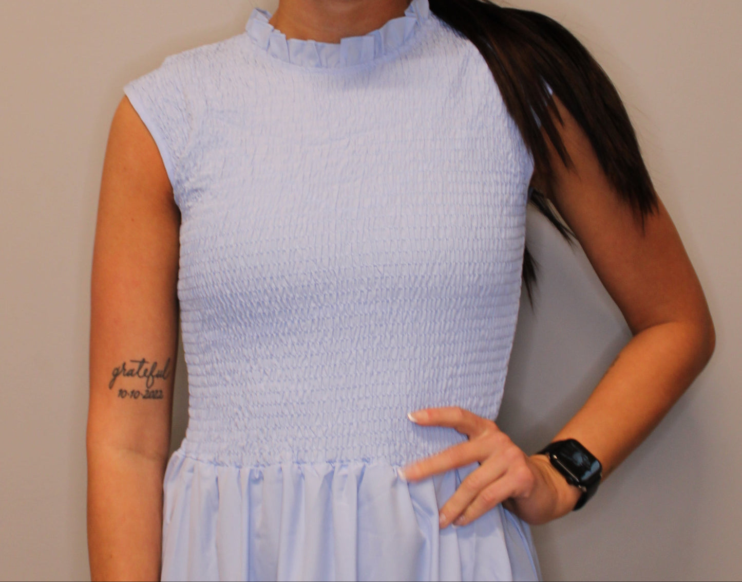 BLUE MAXI DRESS
