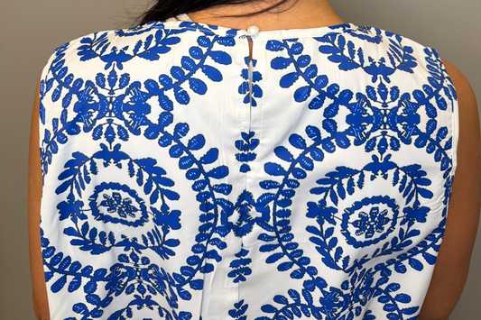 BLUE BOHO TANK