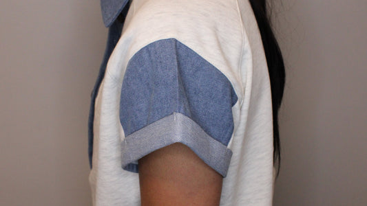 DENIM COLLAR SHIRT