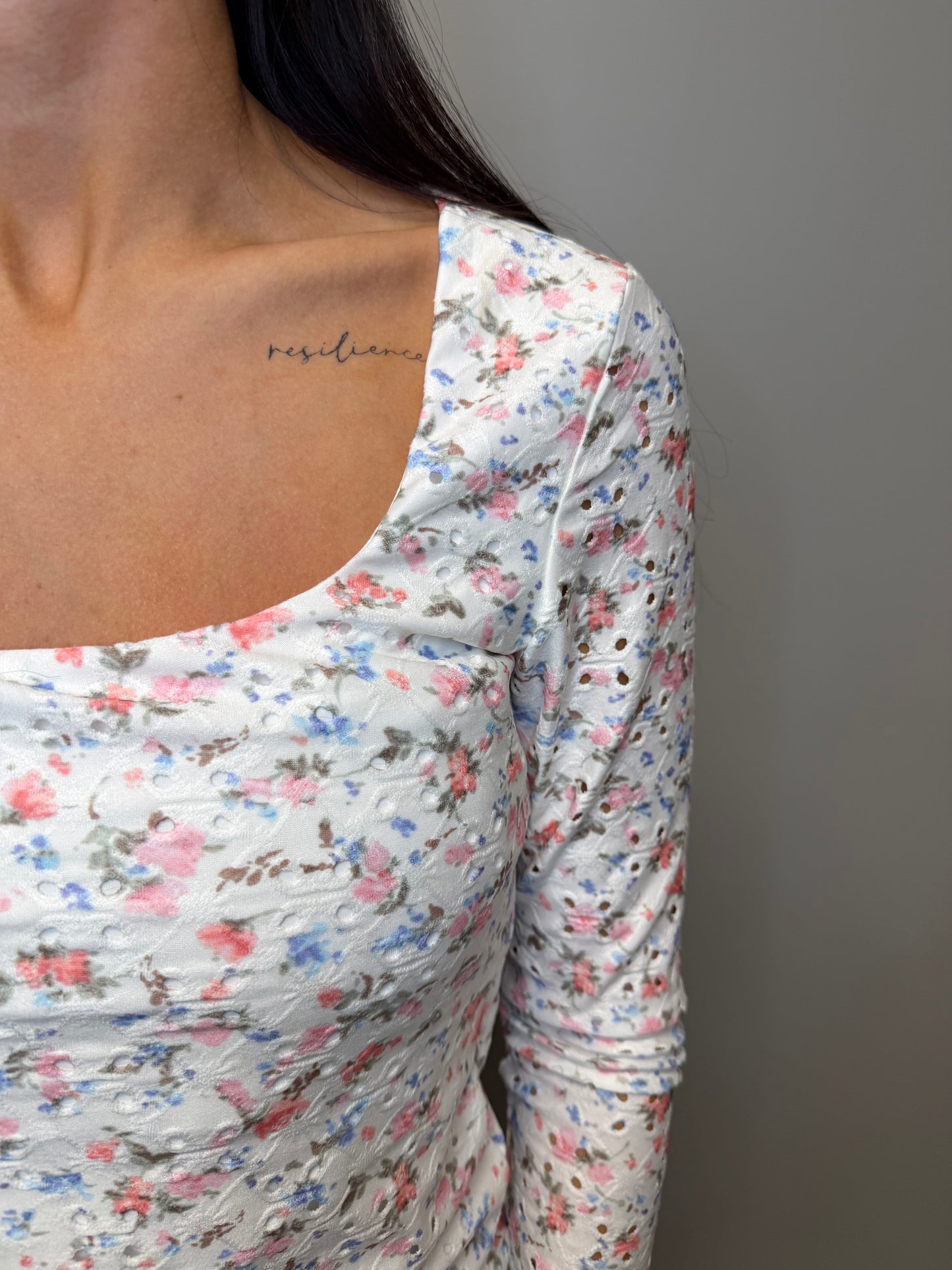 FLORAL LONG SLEEVE