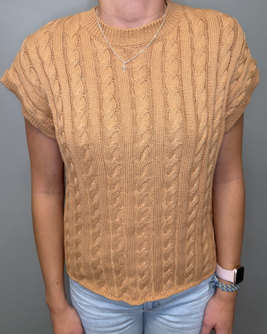 KNIT SS SWEATER