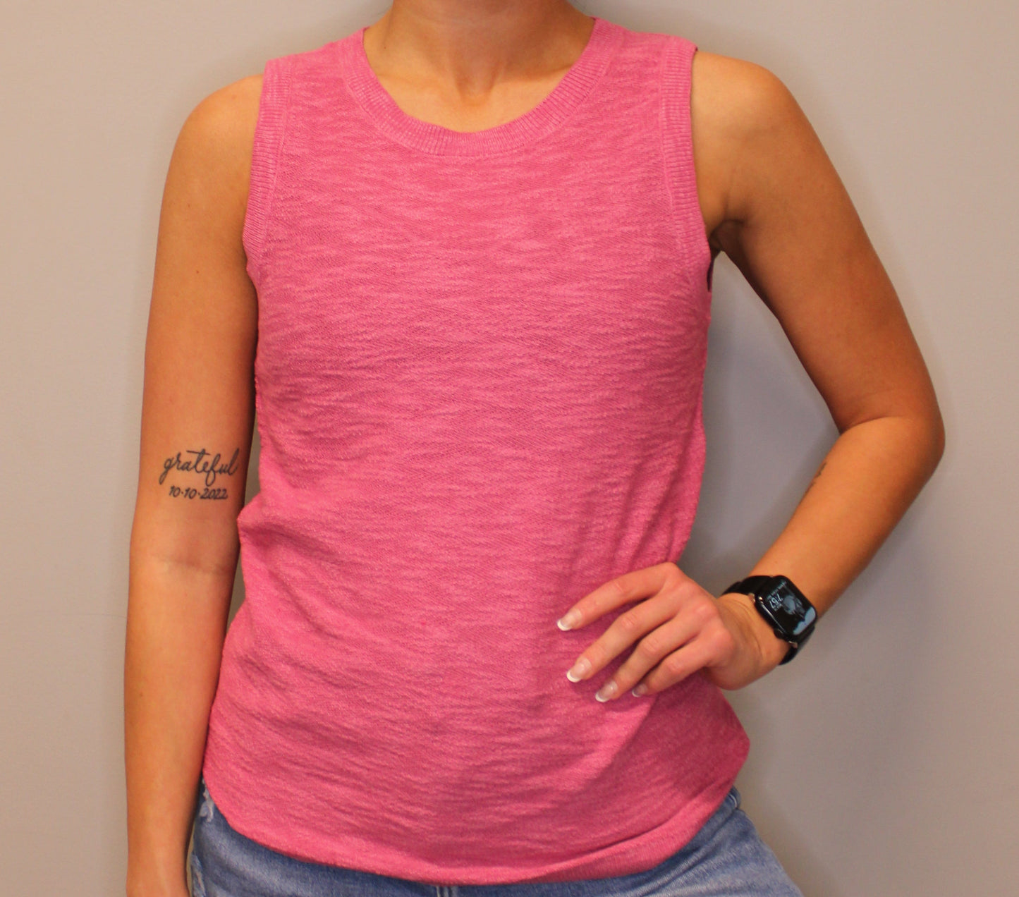 PINK KNIT TOP