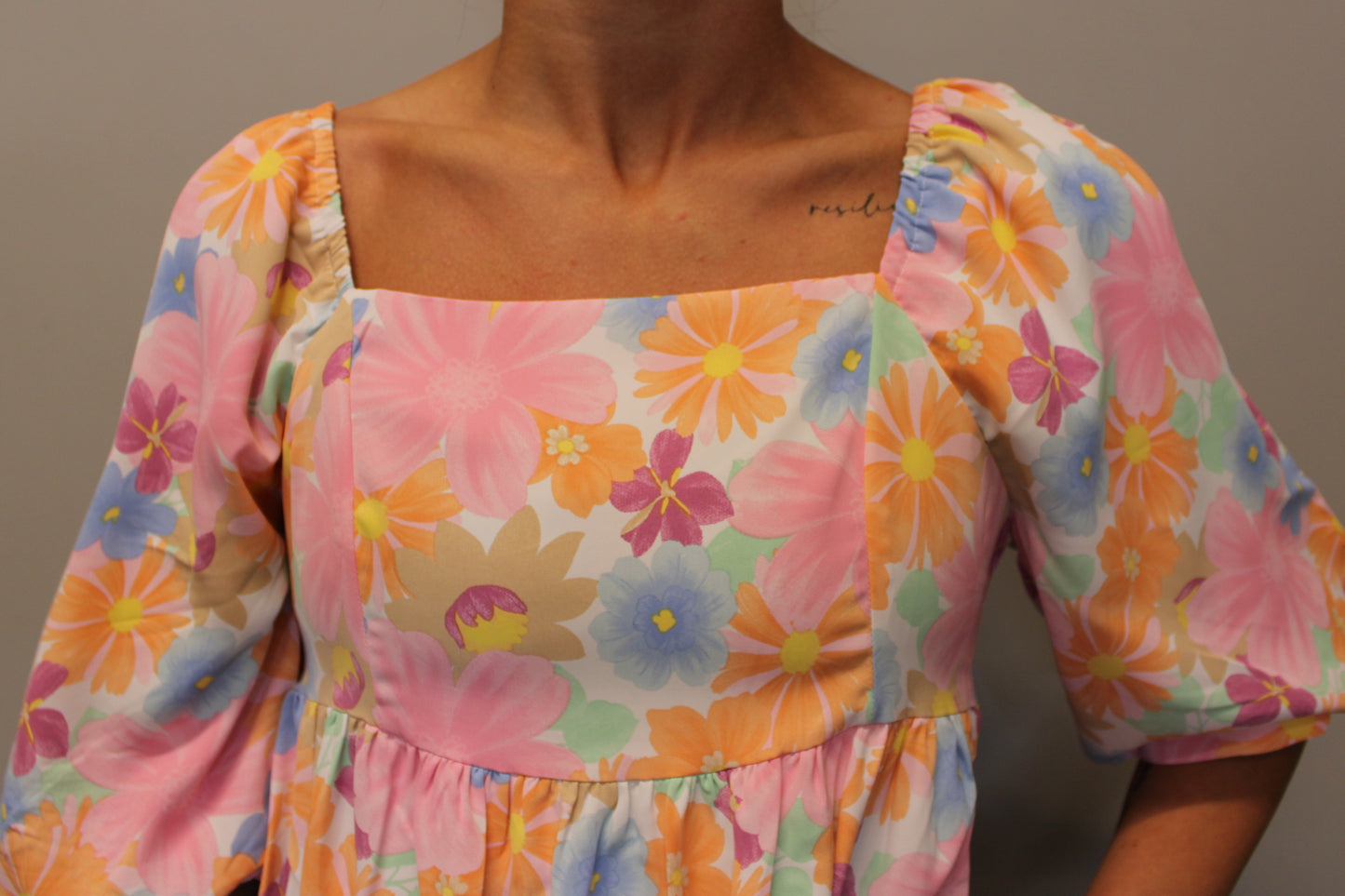 PINK FLORAL DRESS