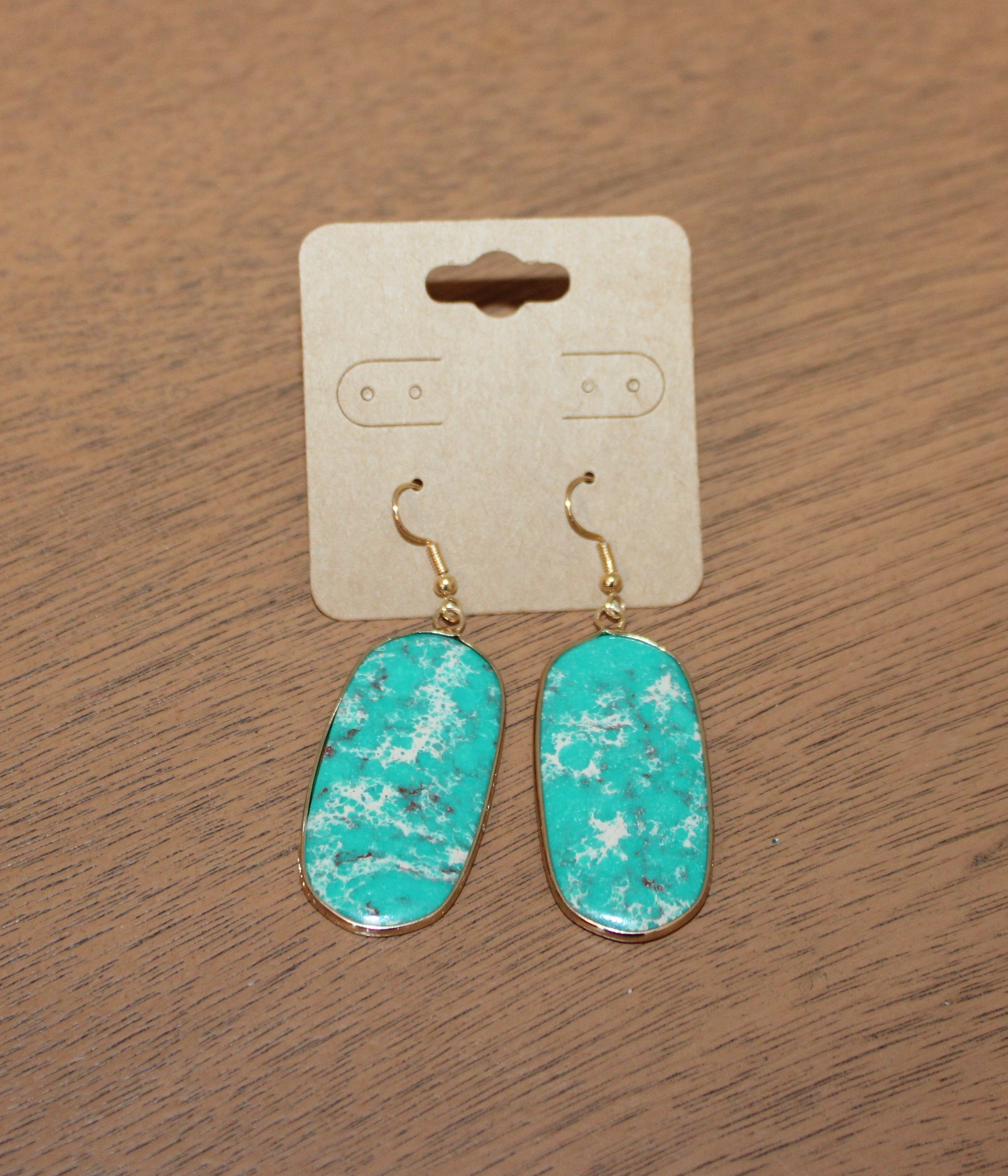 AQUA STONE EARRINGS