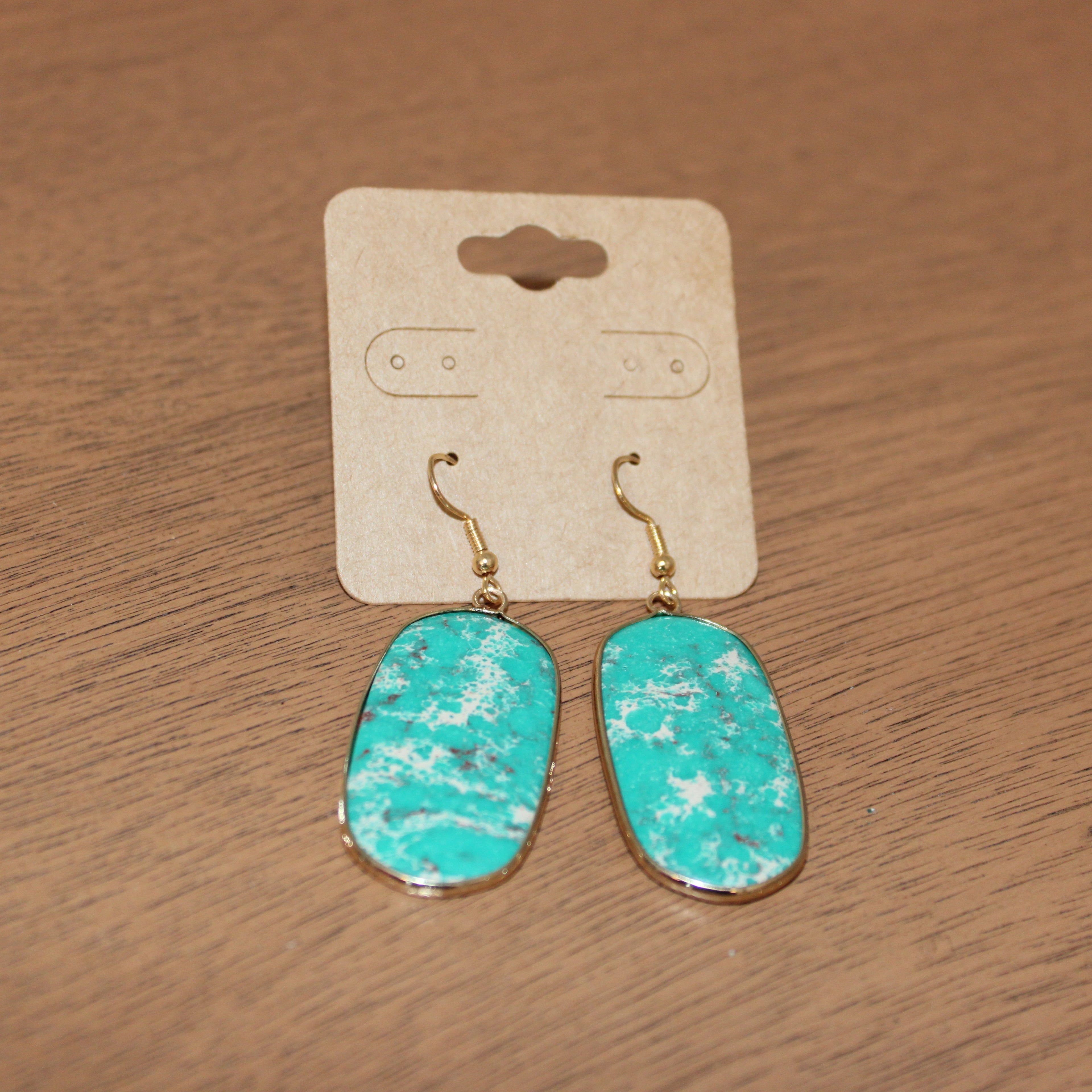 AQUA STONE EARRINGS
