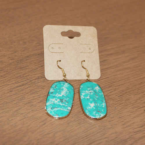 AQUA STONE EARRINGS