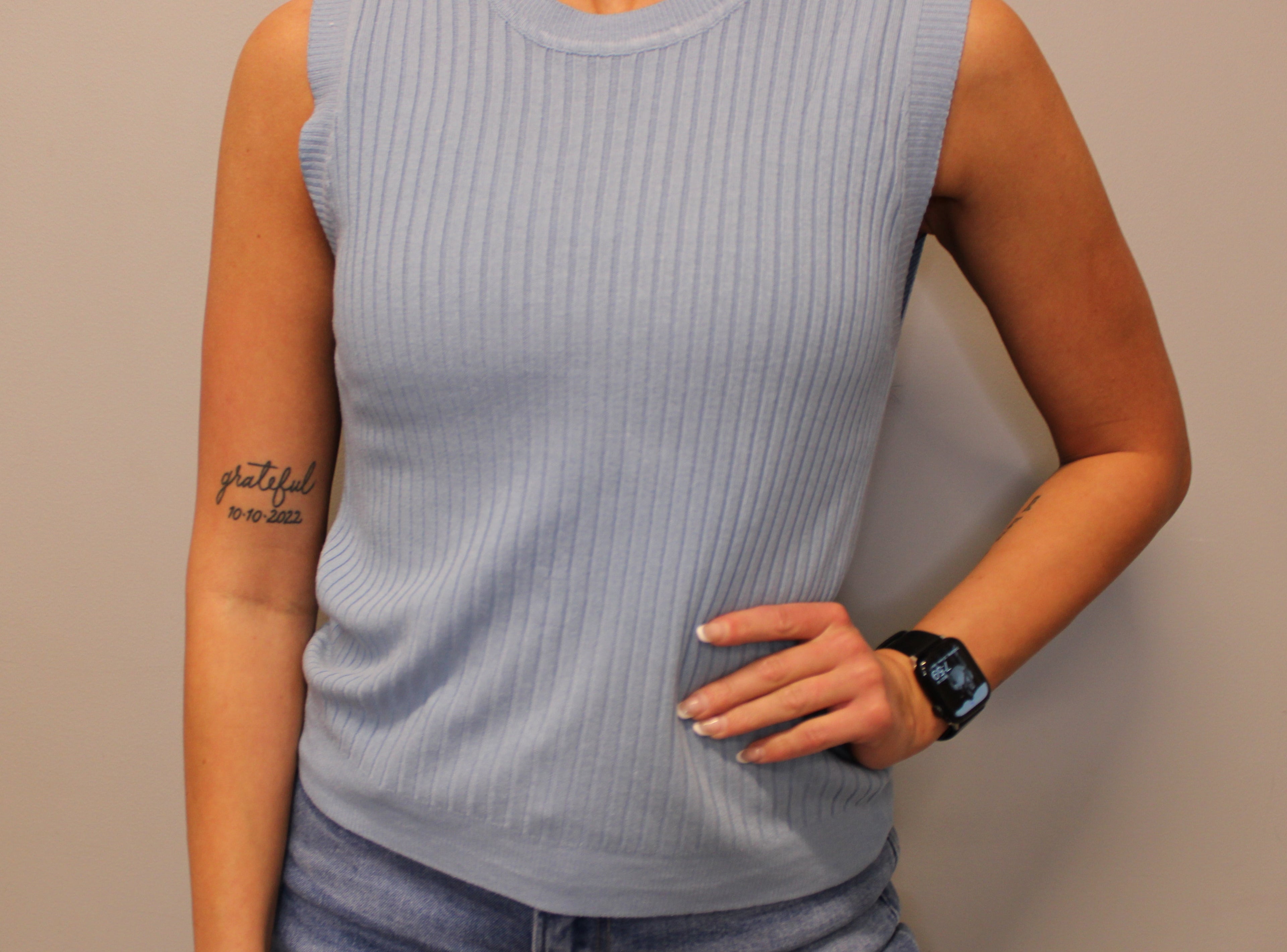 BLUE SILK TANK