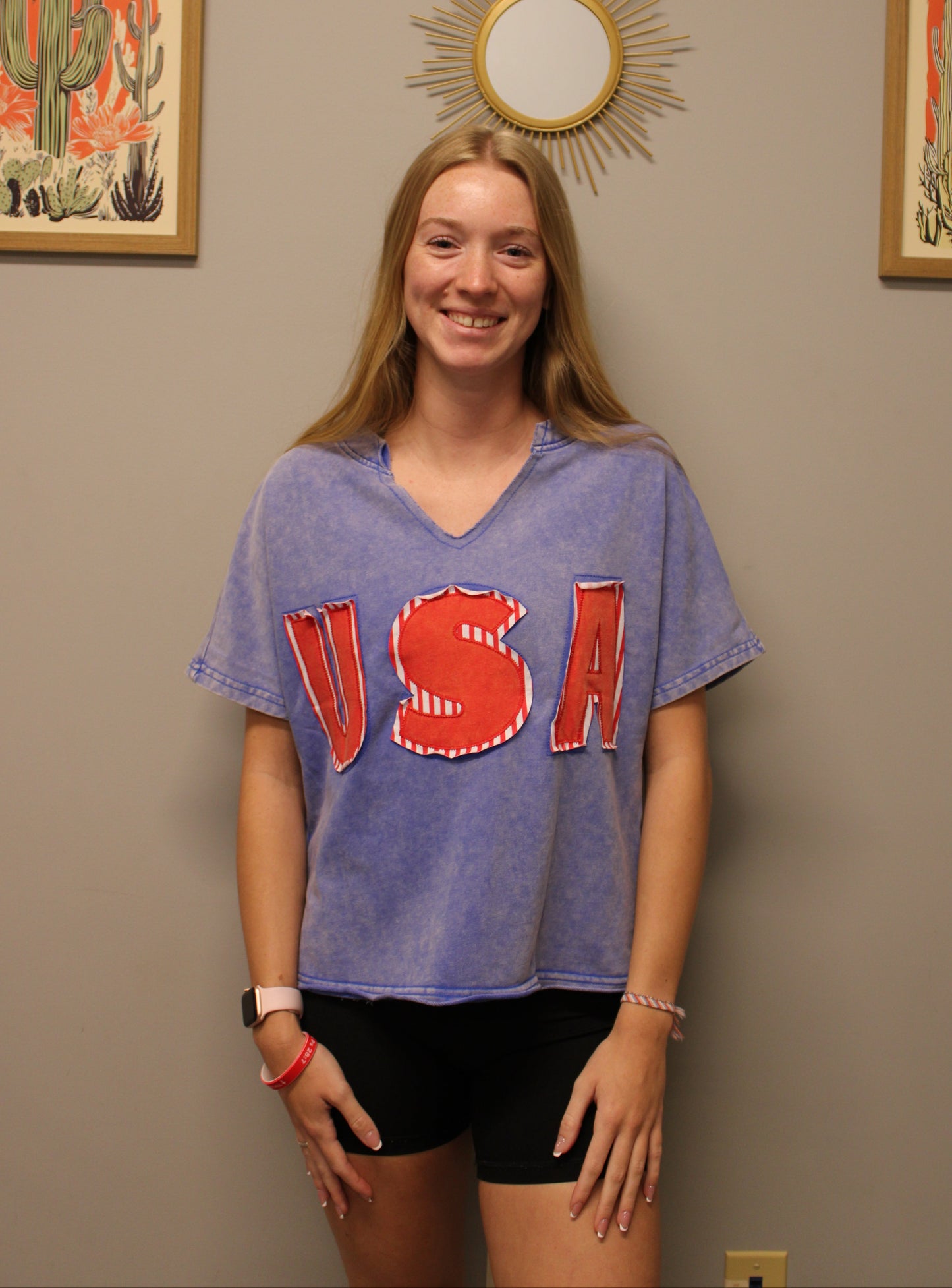 BLUE USA TEE