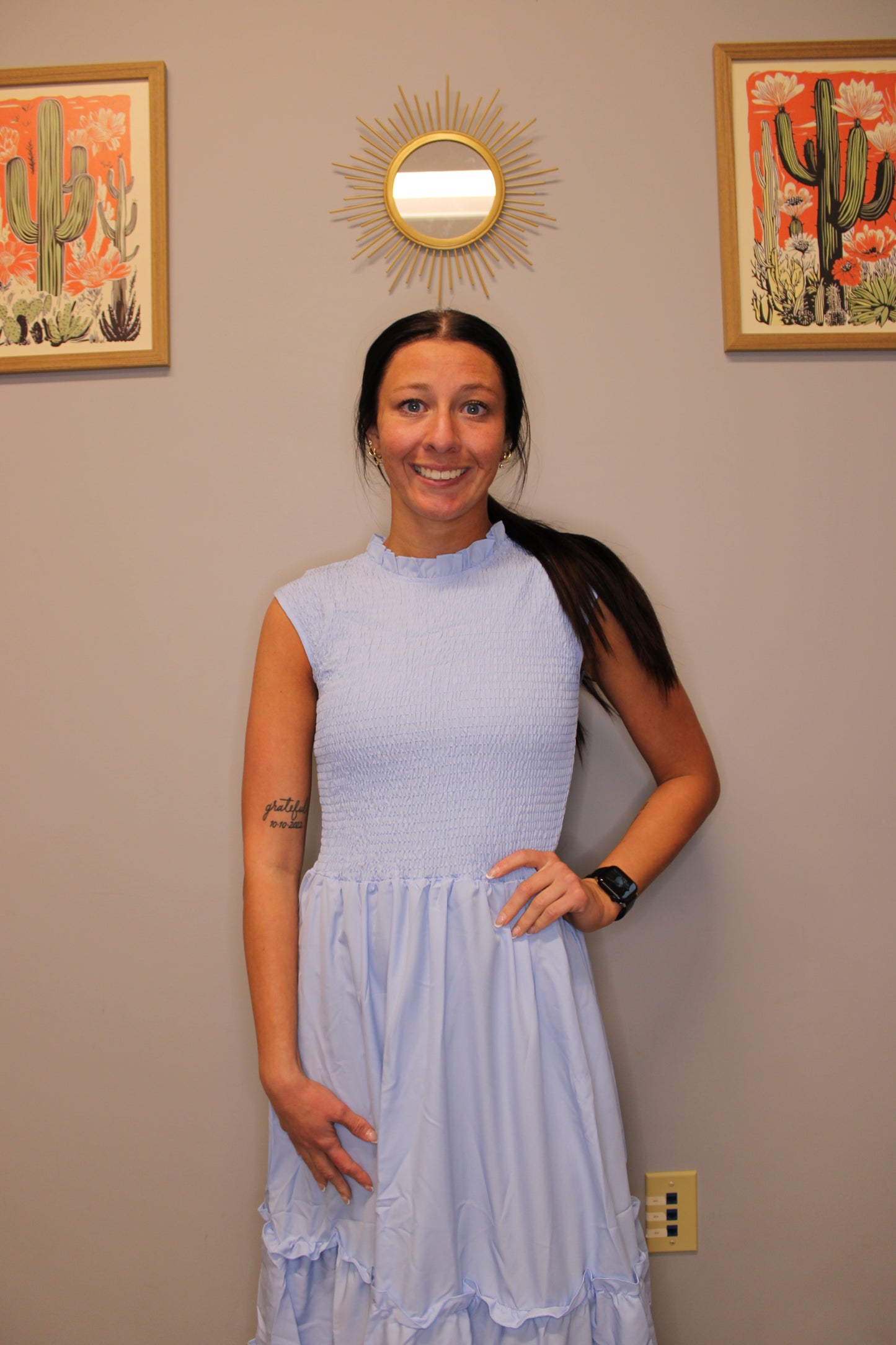 BLUE MAXI DRESS