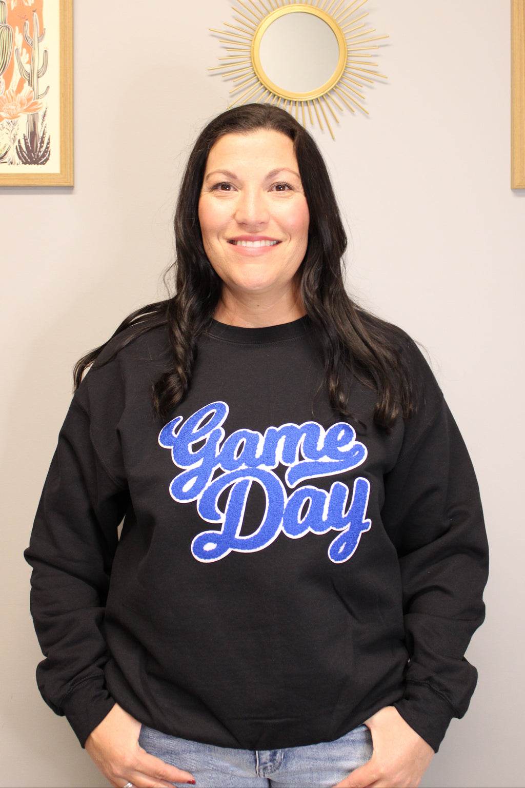 BLUE GAMEDAY SWEATSHIRT