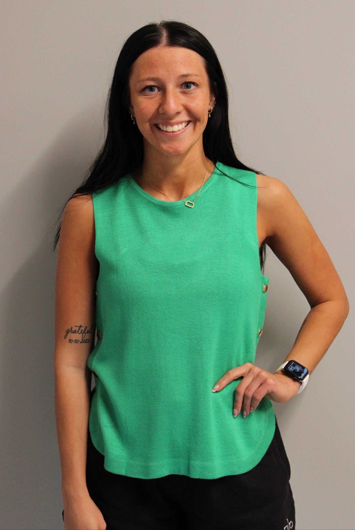 GREEN BUTTON TANK