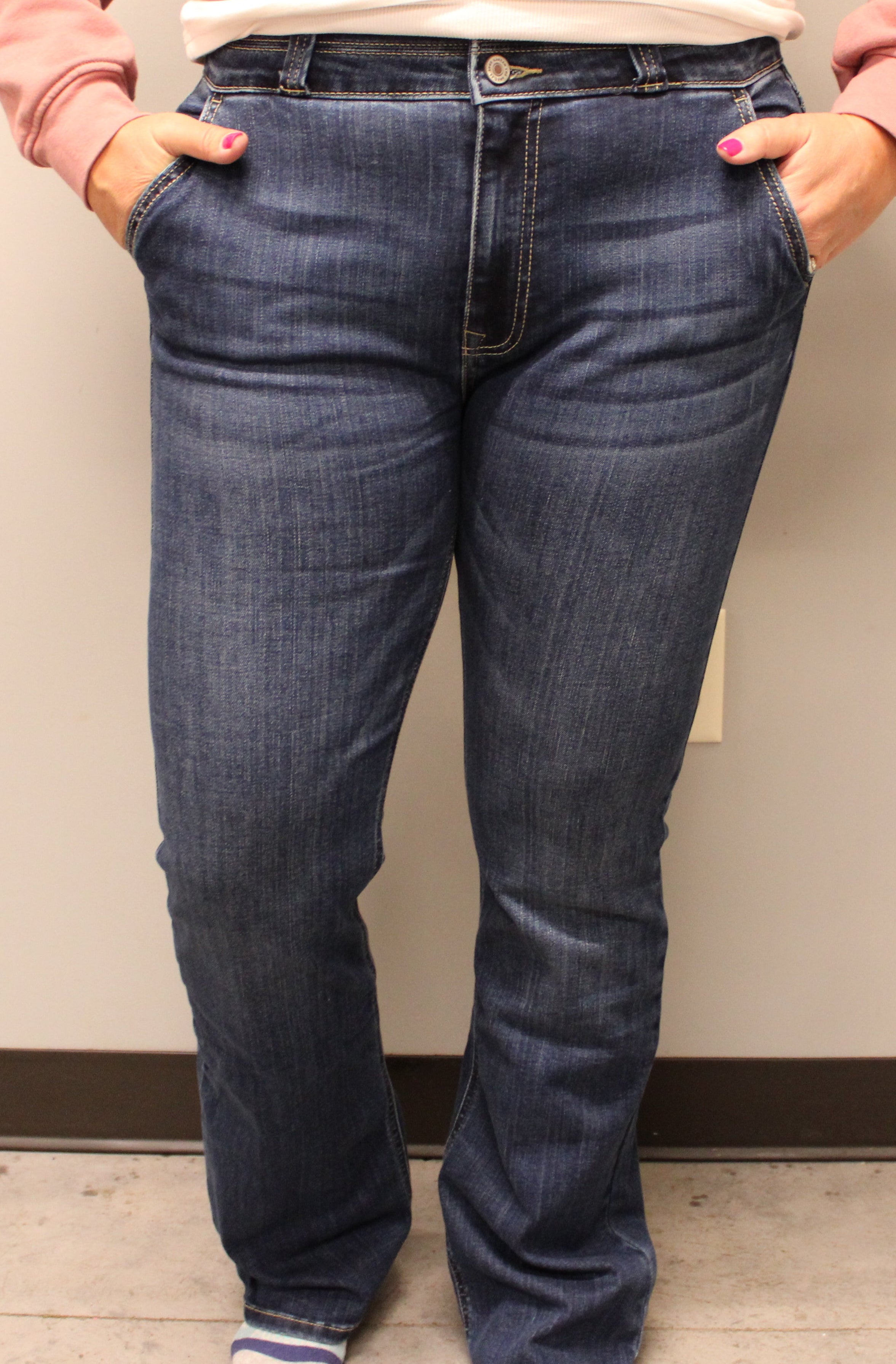 KANCAN DARK FLARE JEANS