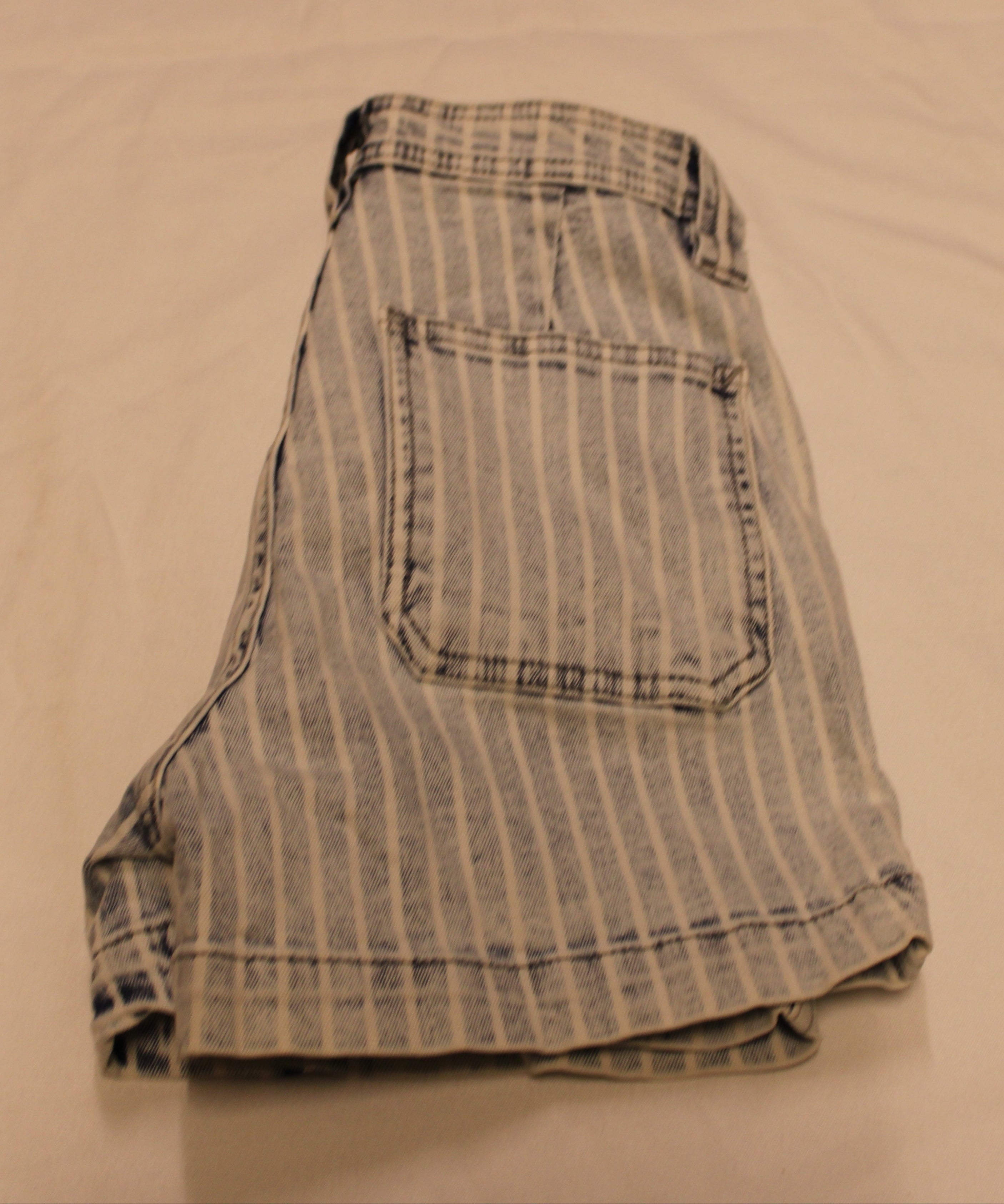 KANCAN STRIPE DENIM SHORTS