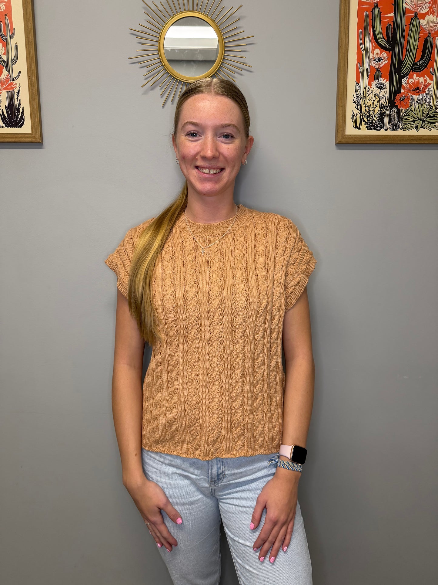 KNIT SS SWEATER