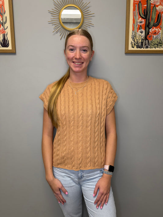 KNIT SS SWEATER