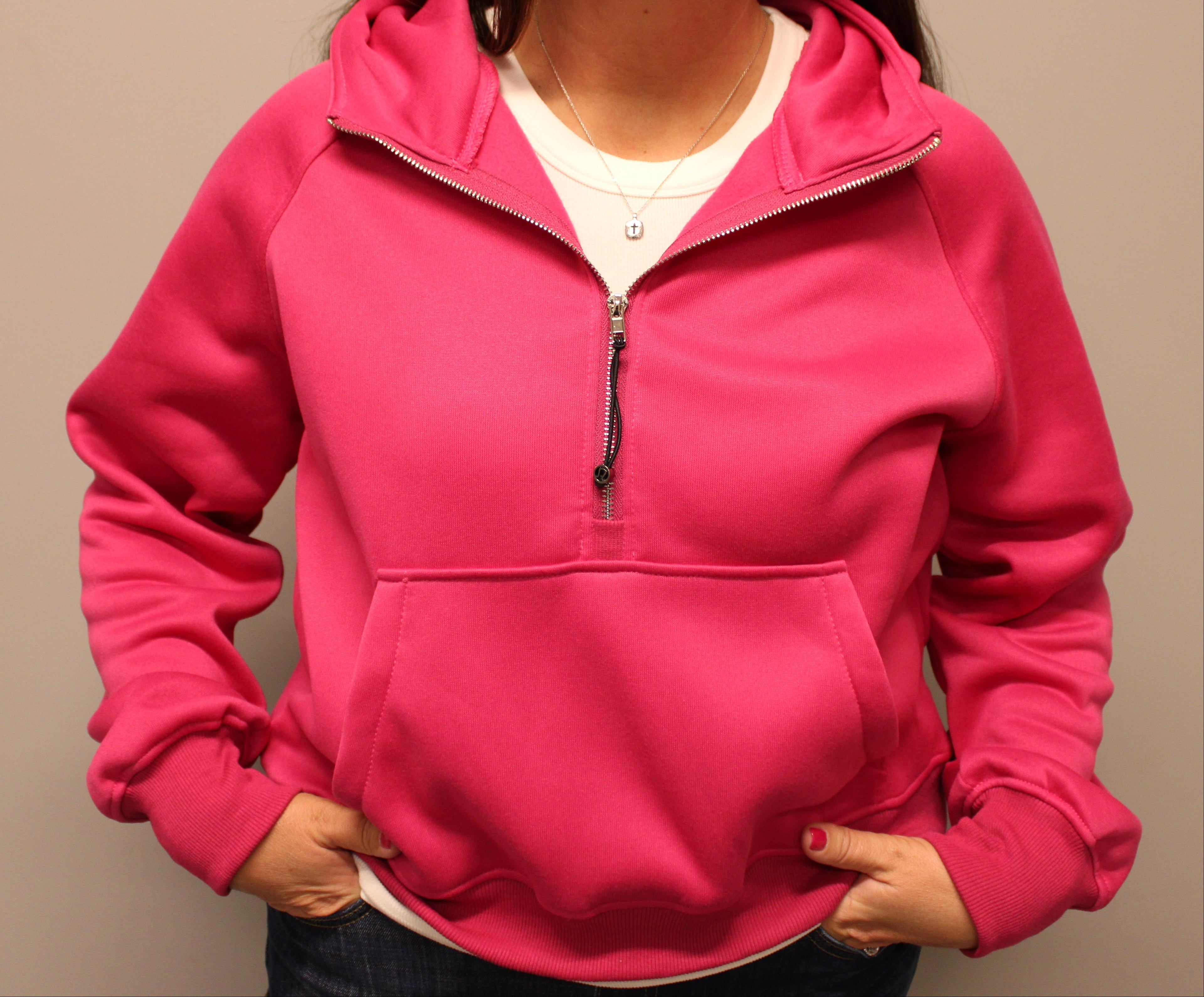 PINK FUNNEL ZIP-UP
