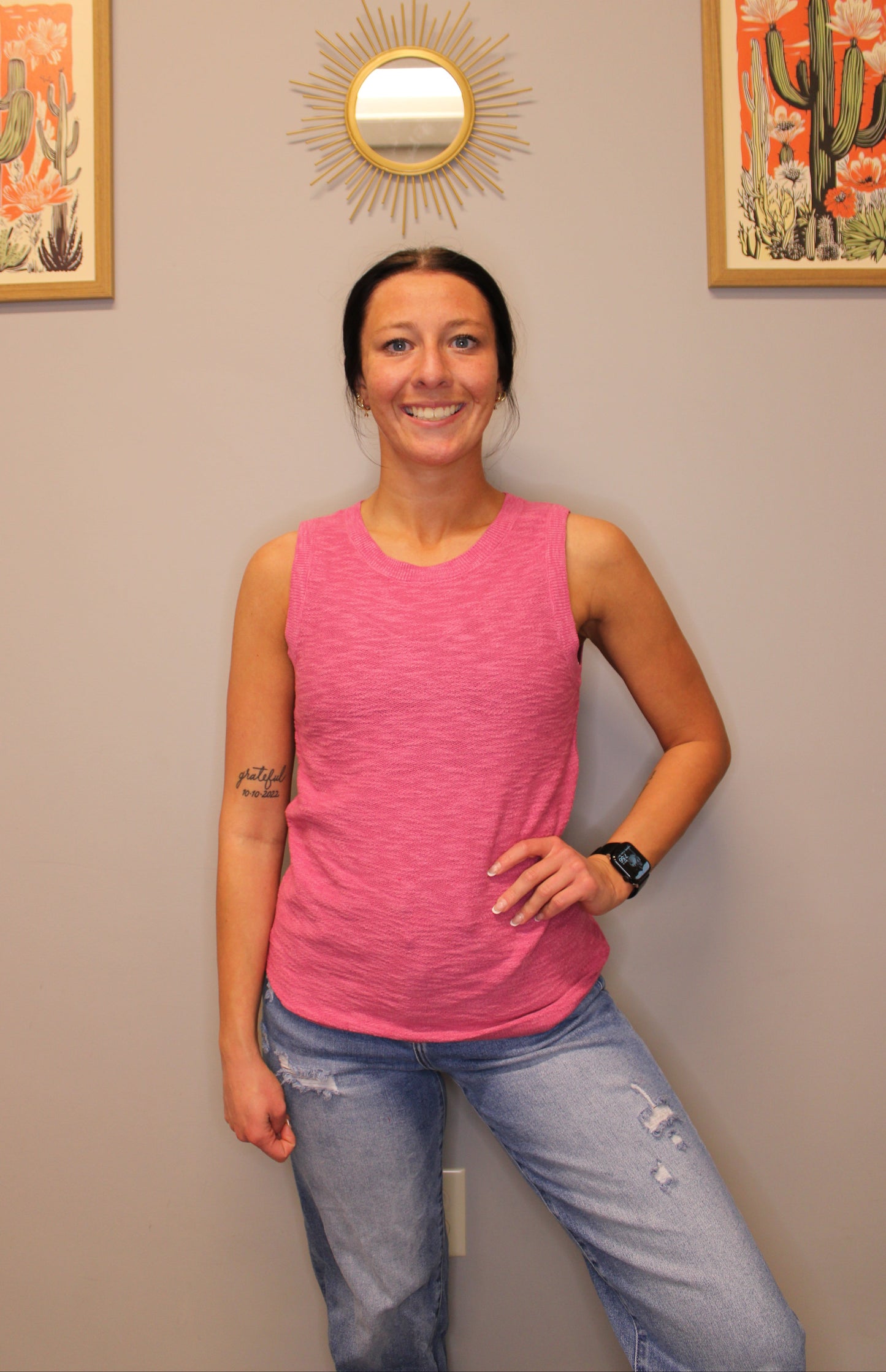 PINK KNIT TOP