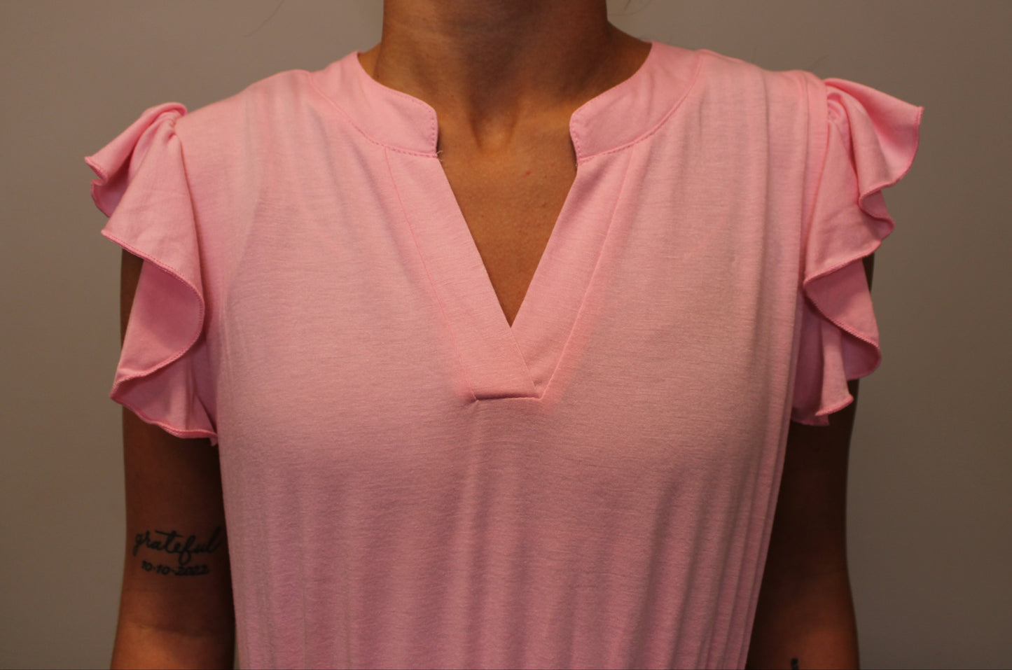 PINK TIERED DRESS