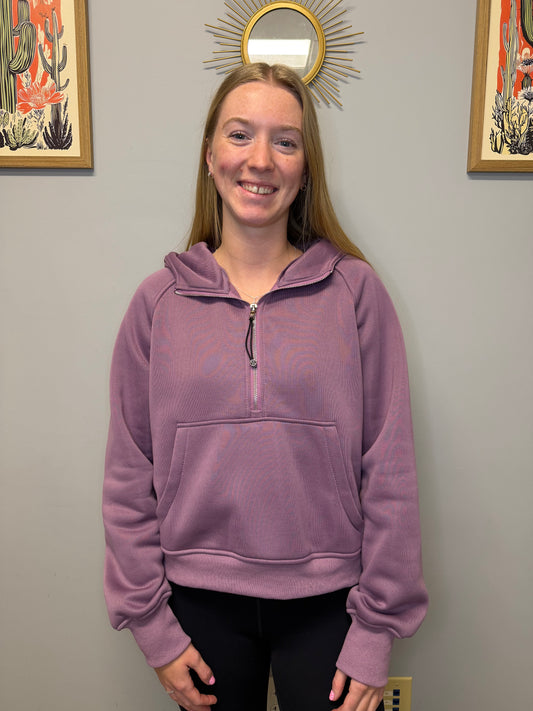 PURPLE ZIP-UP