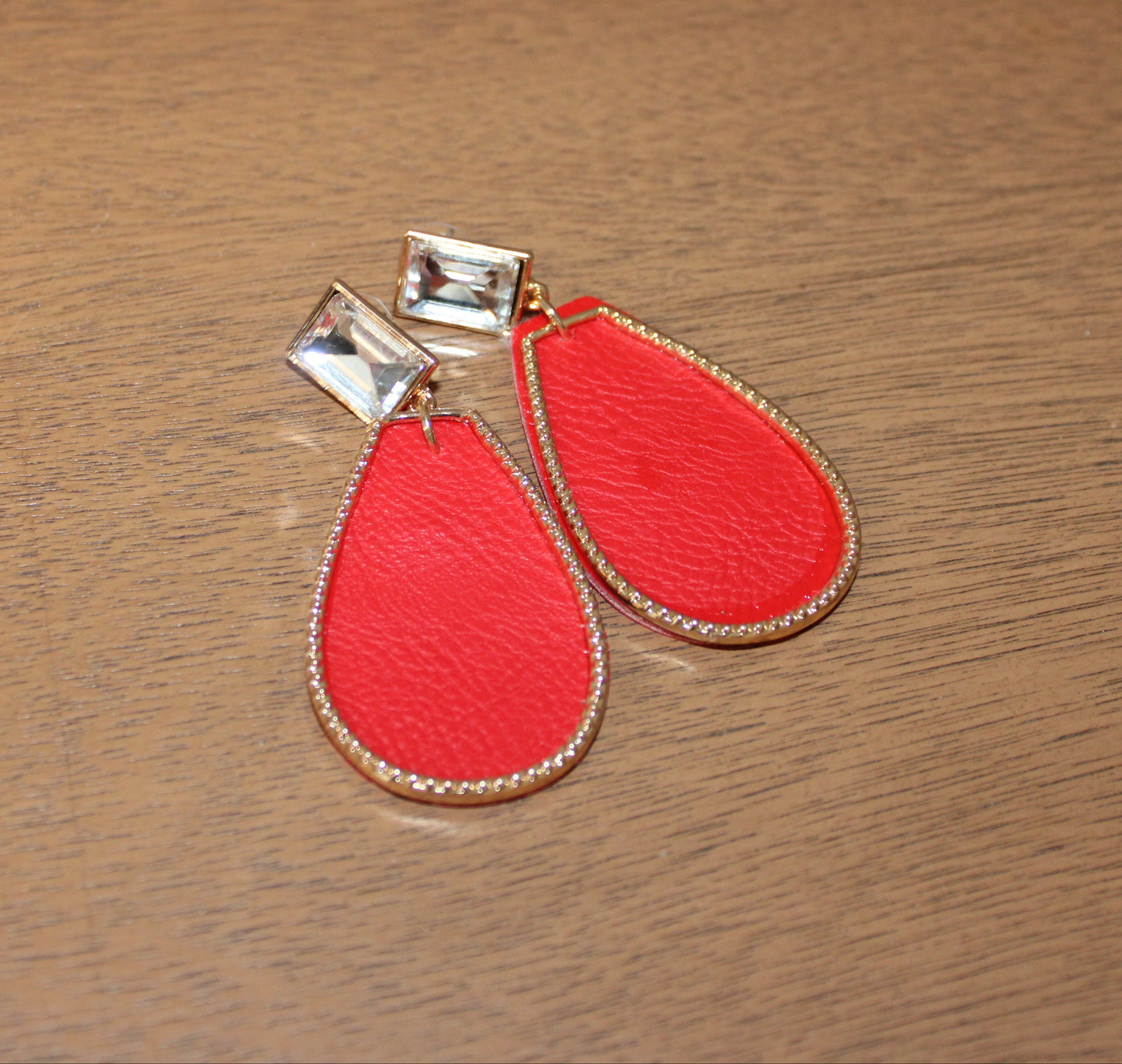 RED DROP EARRINGS