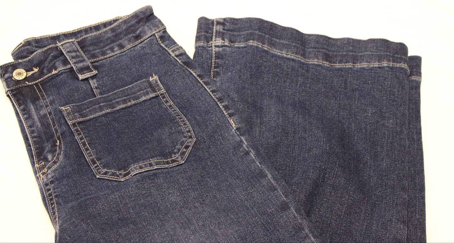 SAIL BLUE WIDE LEG JEANS