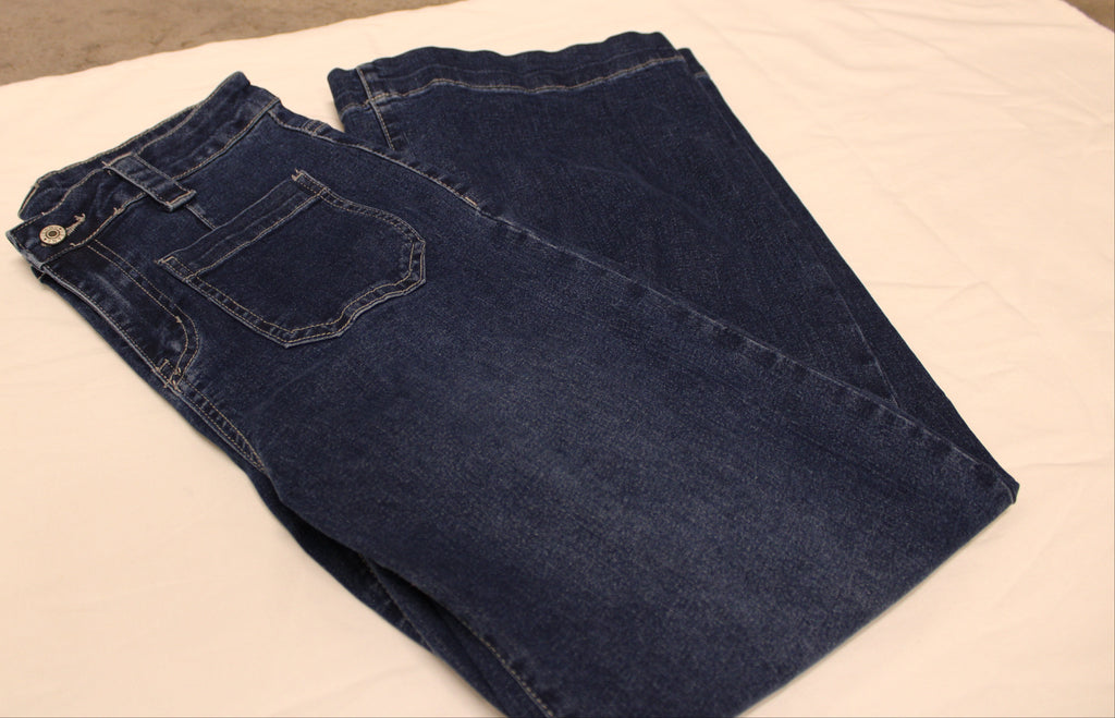 SAIL BLUE WIDE LEG JEANS