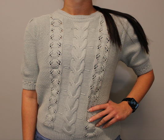 SEAFOAM KNIT SWEATER