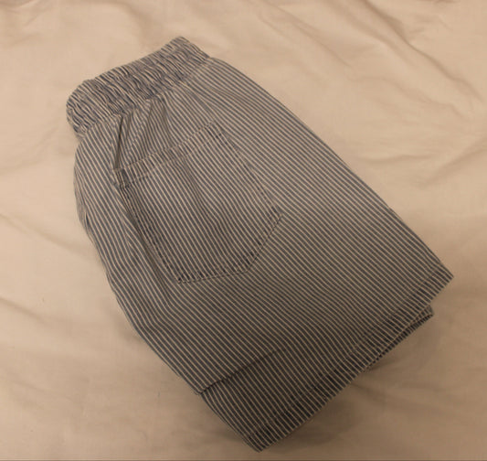 SKY BLUE STRIPED SHORTS