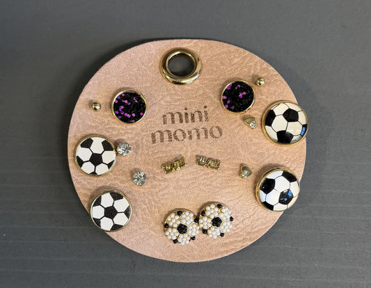 SOCCER EARRINGS SET