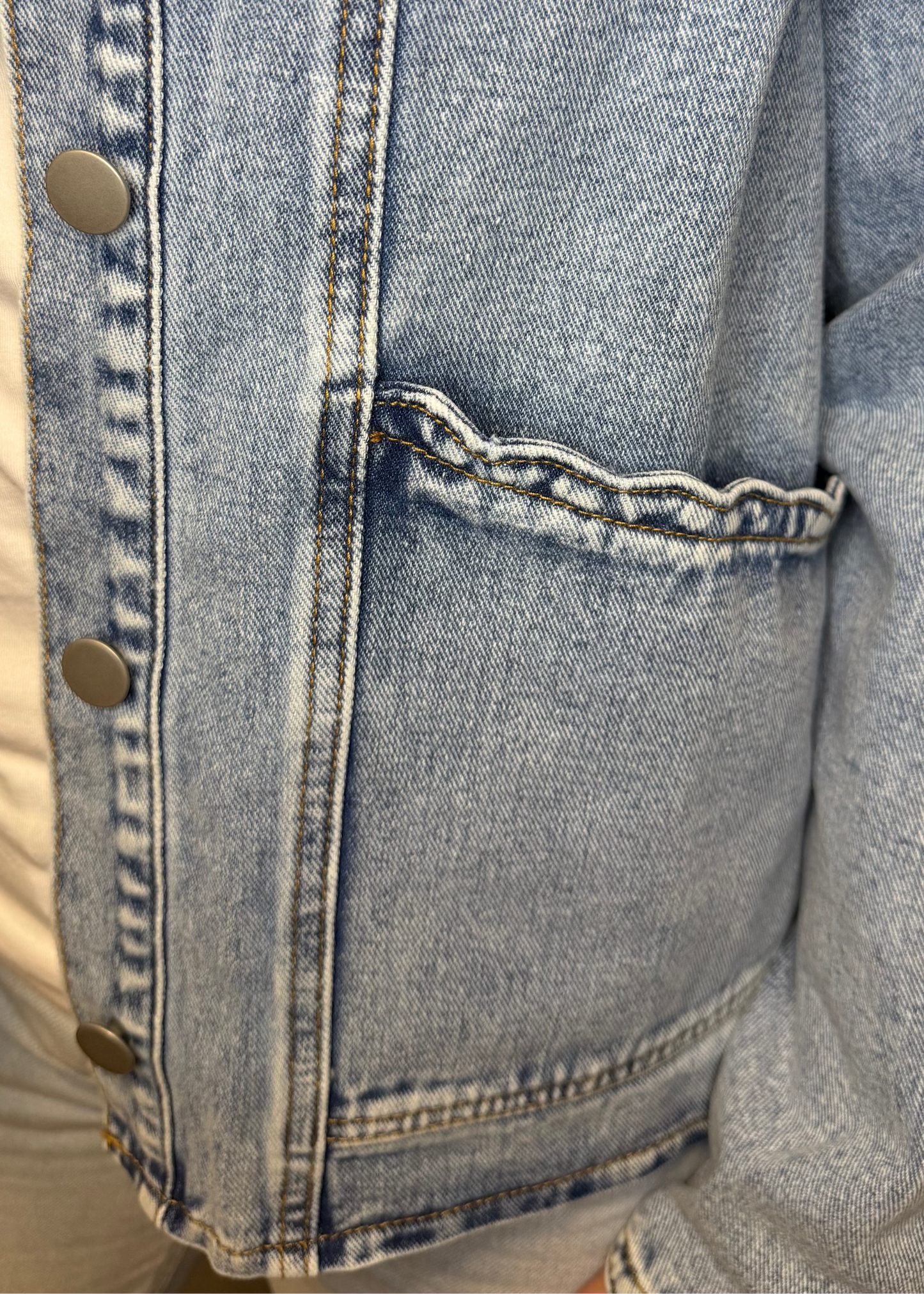 SCALLOP DENIM JACKET