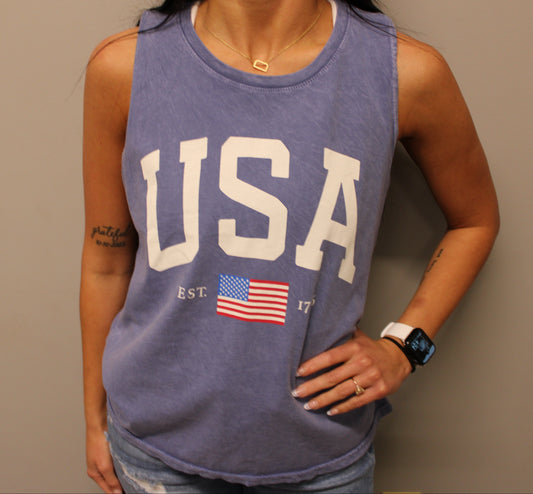 USA BLUE TANK