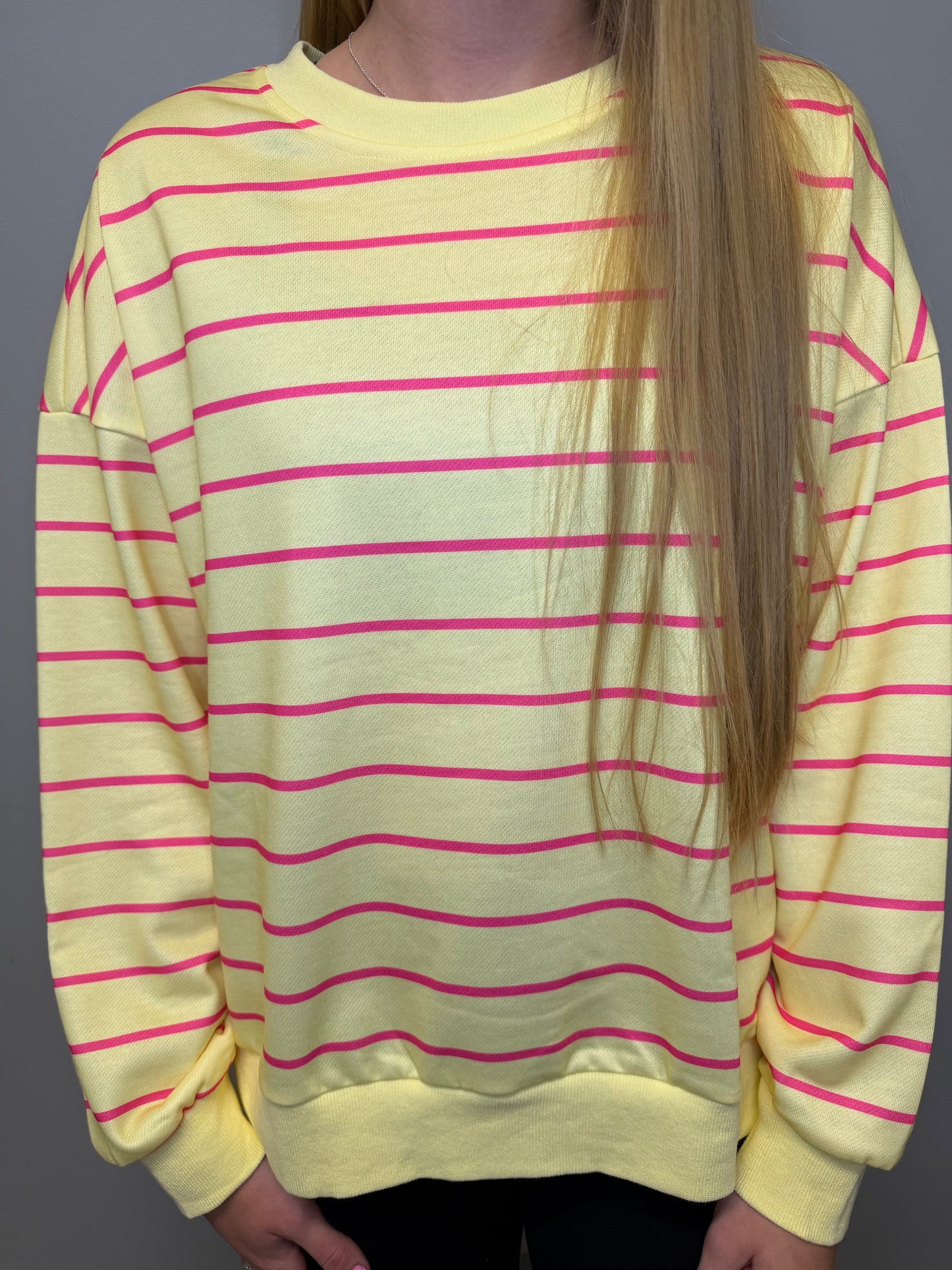 YELLOW STRIPE CREW